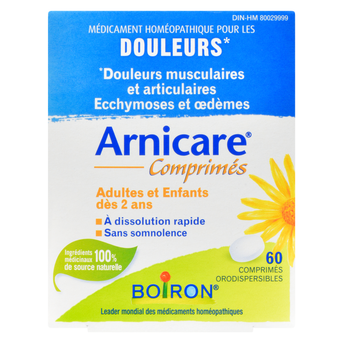 Boiron Arnicare Comprimés Adultes &amp; Enfants à partir de 2 ans 60 Comprimés à dissolution rapide