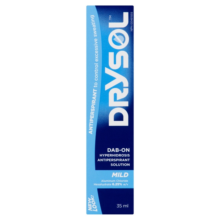 Drysol Mild Dab-On Solution anti-transpirante contre l'hyperhidrose 35 ml