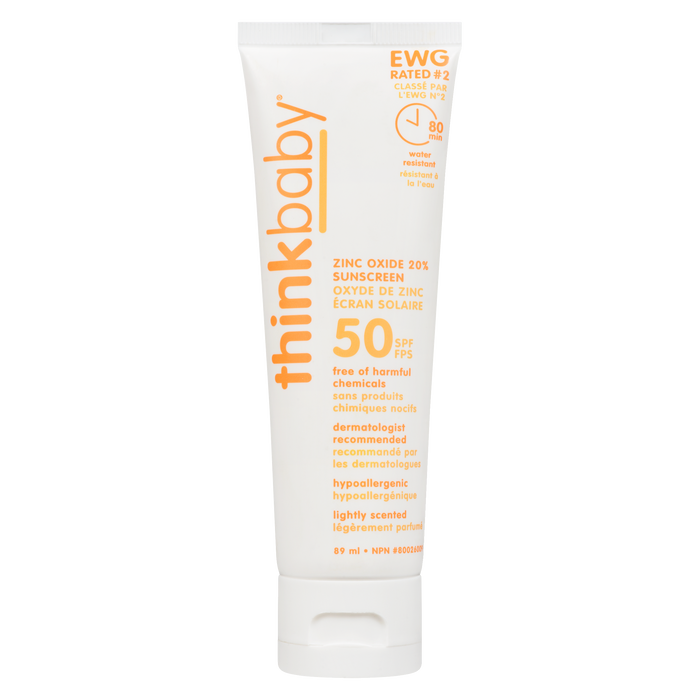 Thinkbaby Zinc Oxide 20% Sunscreen SPF 50 89 ml