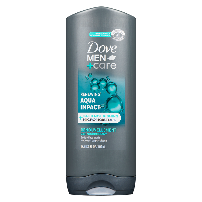 Dove Men+Care Body + Face Wash Aqua Impact 400 ml