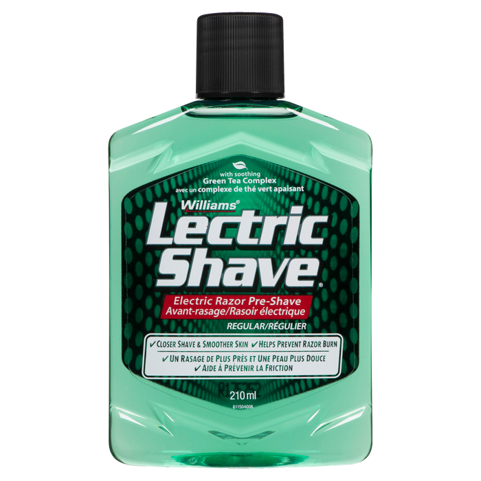 Williams Lectric Shave Electric Razor Pre-Shave Regular 210 ml