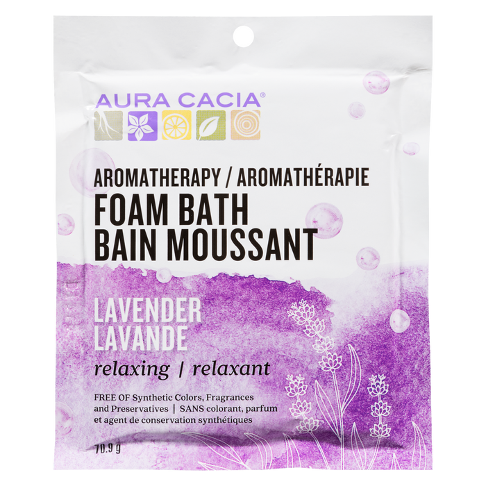 Bain moussant aromathérapie Aura Cacia Lavande Relaxant 70,9 g