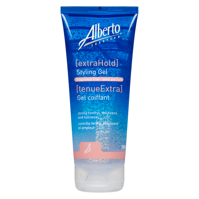 Gel coiffant européen Alberto Extra Hold sans parfum 200 ml