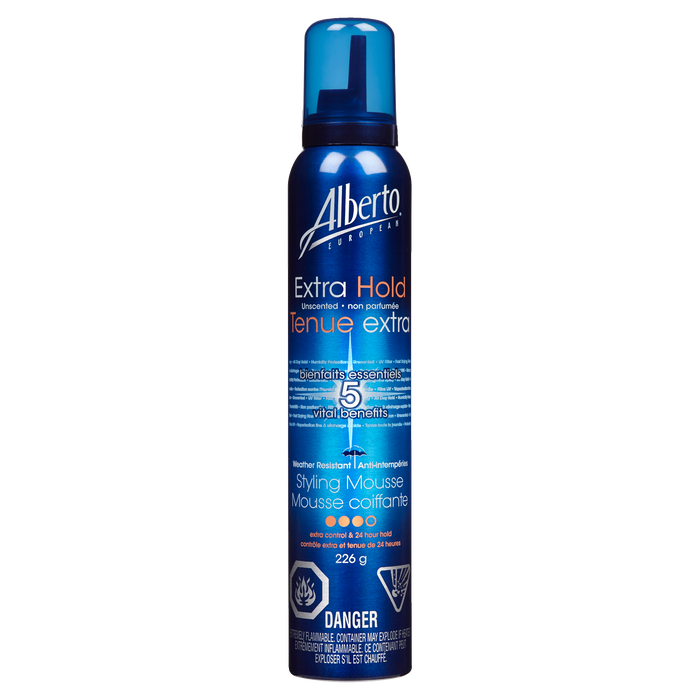 Alberto European Styling Mousse Extra Hold Unscented 226 g