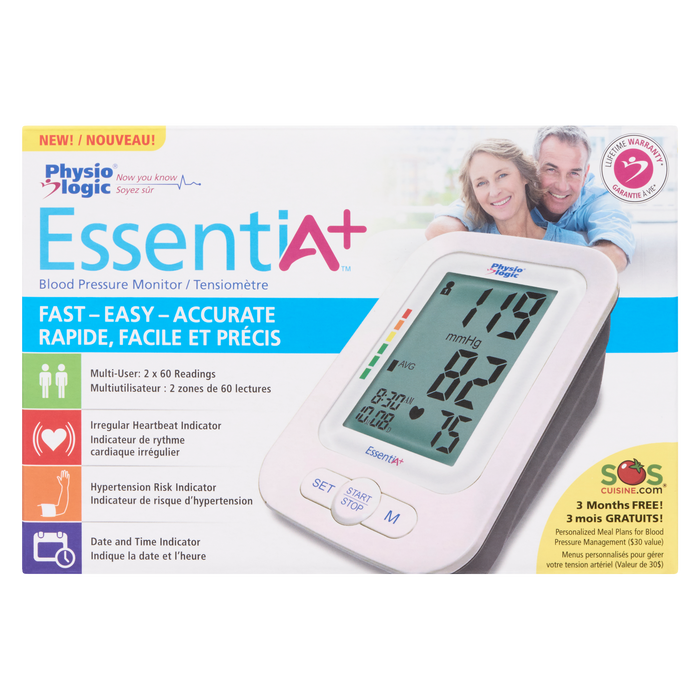 Physio Logic EssentiA+ Blood Pressure Monitor