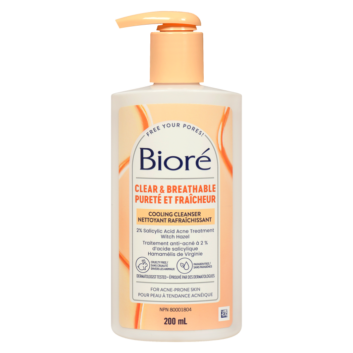 Bioré Cooling Cleanser Clear & Breathable 200 ml