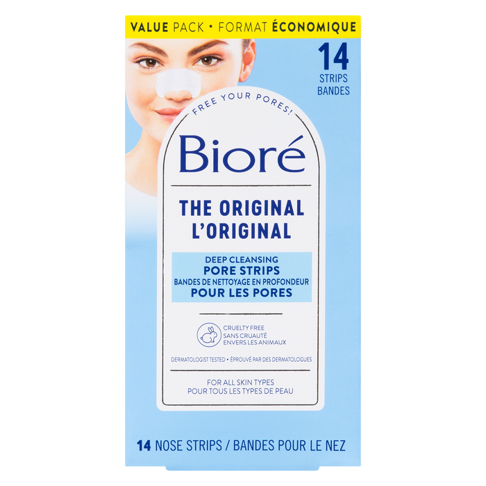 Bioré Deep Cleansing Pore Strips the Original Value Pack 14 Nose Strips