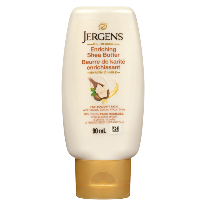 Jergens Crème hydratante 24 h Beurre de karité enrichissant 90 ml