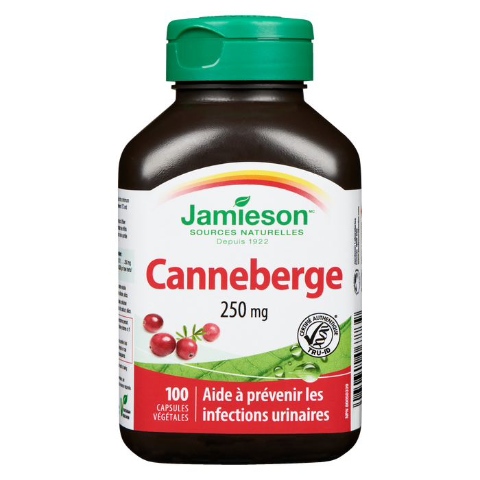 Jamieson Cranberry 250 mg 100 Vegetarian Capsules