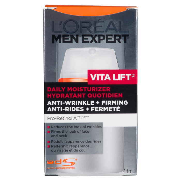 L'Oréal Men Expert Vita Lift Soin Hydratant Quotidien Anti-Rides + Raffermissant 48 ml