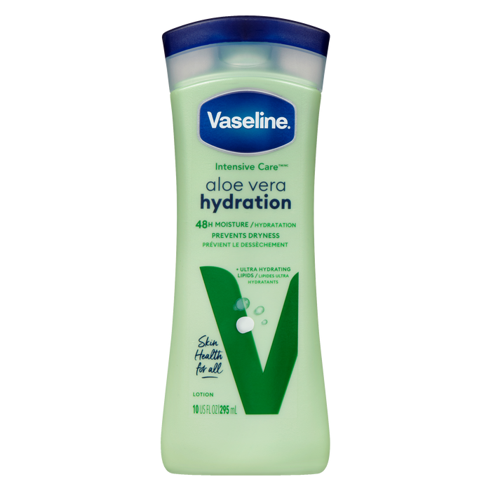 Vaseline Lotion de soin intensif Hydratation à l'aloe vera 295 ml