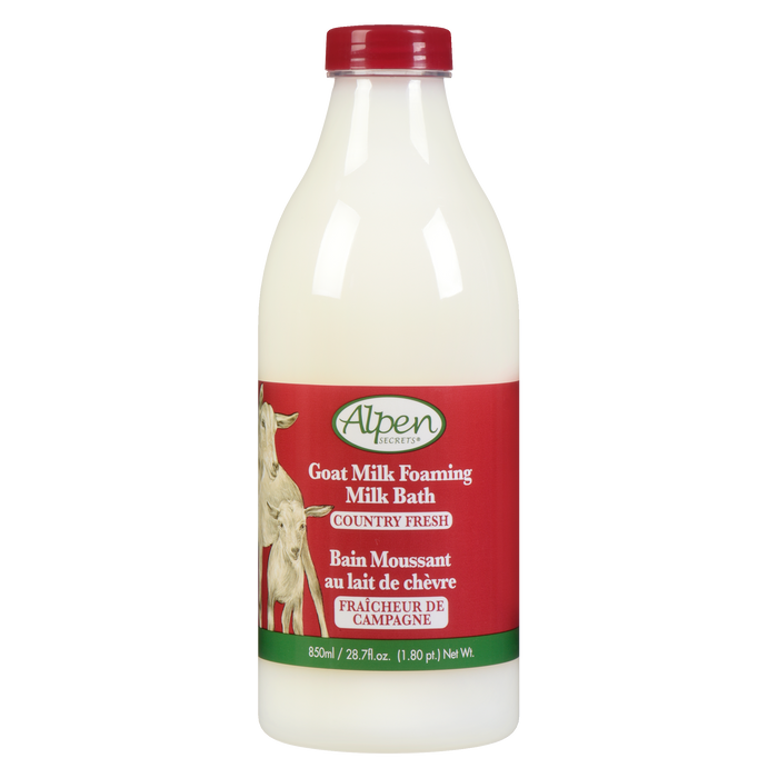 Alpen Secrets Goat Milk Foaming Milk Bath Country Fresh 850 ml