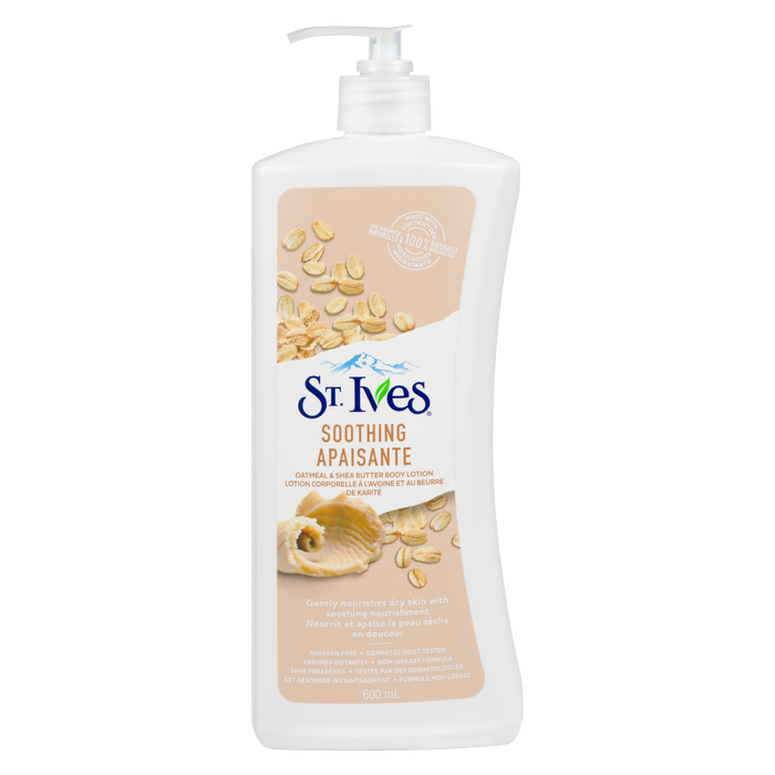 Lotion pour le corps St. Ives à l'avoine et au beurre de karité 600 ml