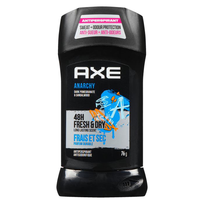 Axe Anti-transpirant Anarchy Grenade foncée et bois de santal 76 g