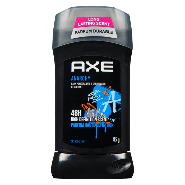 Déodorant Axe Anarchy Grenade foncée et bois de santal 85 g