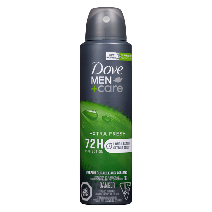 Spray anti-transpirant sec Dove Men+Care Extra Fresh 107 g