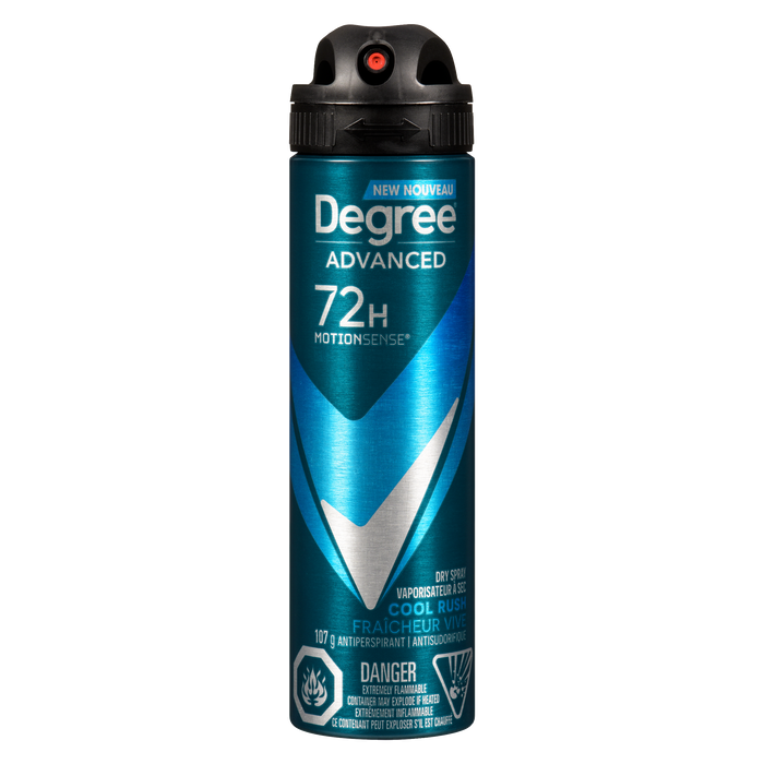 Degree Advanced Antiperspirant 72H Dry Spray Cool Rush 107 g