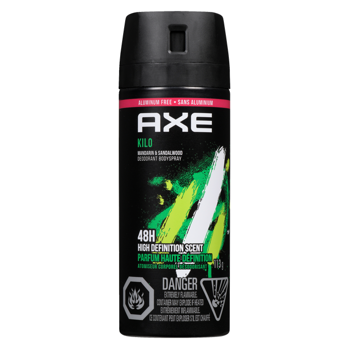 Axe Déodorant Spray Corporel Kilo Mandarine &amp; Bois de Santal 113 g