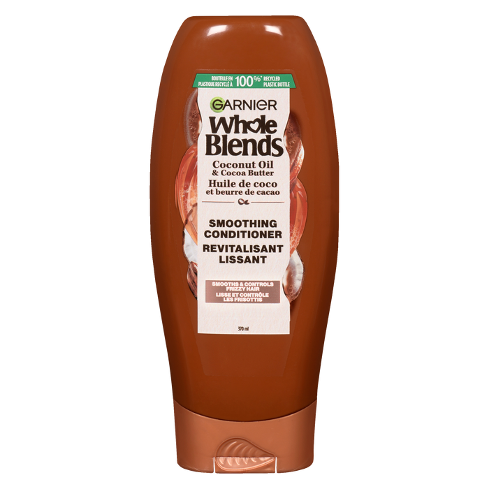 Garnier Whole Blends Après-shampoing lissant à l'huile de coco et au beurre de cacao 370 ml