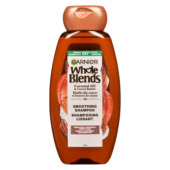 Garnier Whole Blends Shampooing Lissant Huile de Coco &amp; Beurre de Cacao 370 ml