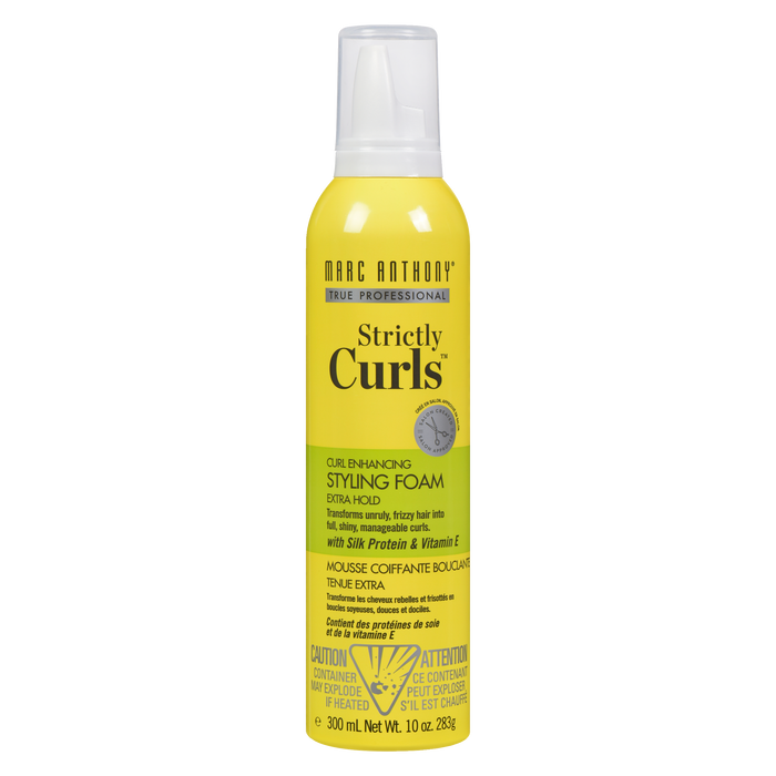 Mousse coiffante pour boucles renforcées, tenue extra, Marc Anthony Strictly Curls, 283 g