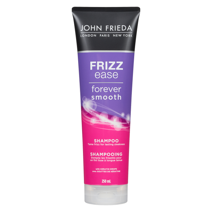 Shampoing Frizz Ease Forever Smooth de John Frieda avec gouttes de kératine 250 ml