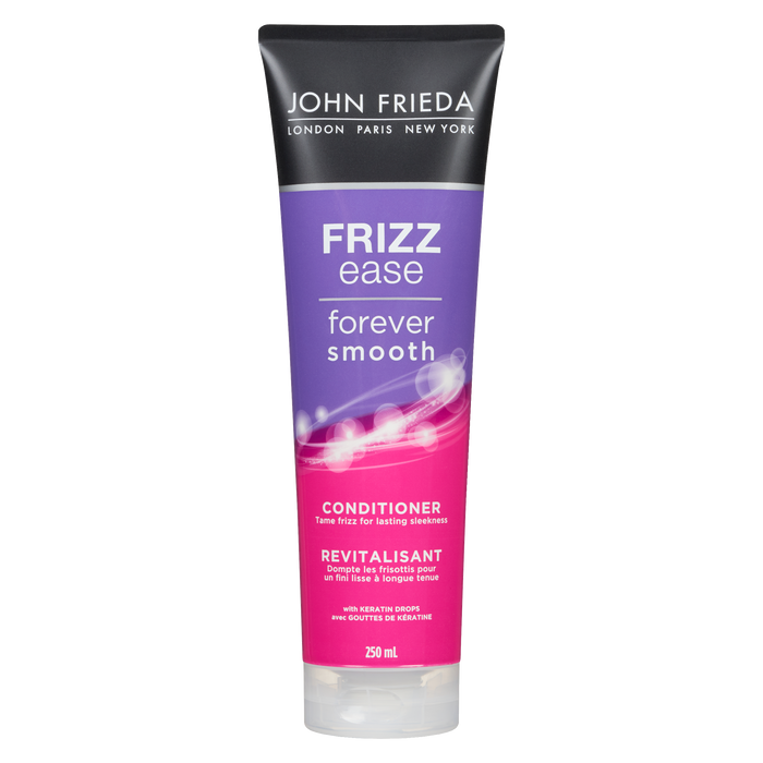 Après-shampoing Frizz Ease Forever Smooth avec gouttes de kératine de John Frieda 250 ml