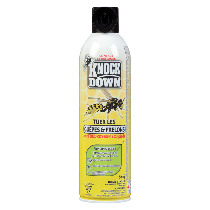 Spray anti-frelons et guêpes sous pression Knock Down 510 g