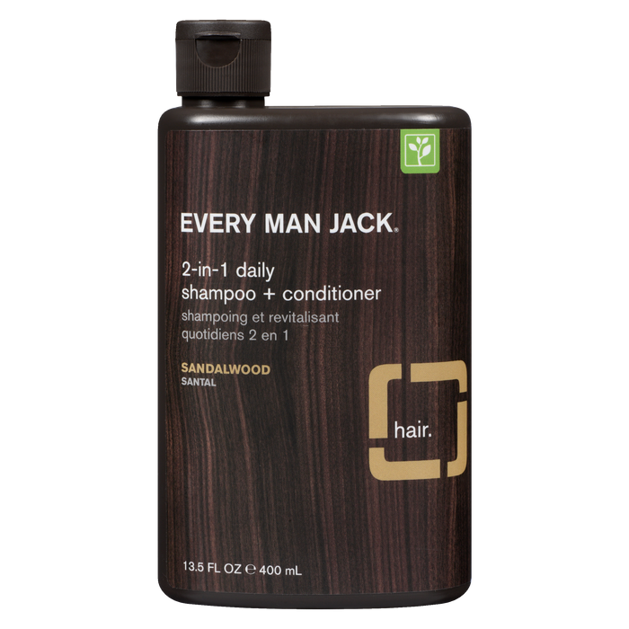 Every Man Jack 2-in-1 Daily Shampoo + Conditioner Sandalwood 400 ml