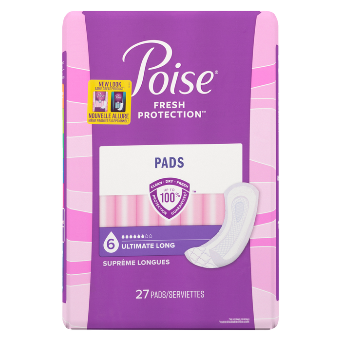 Poise Fresh Protection Ultimate Long 27 Pads