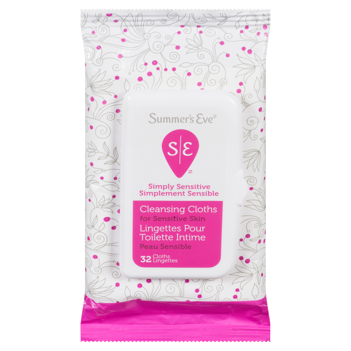 Summer's Eve Cleansing Cloths for Sensitive Skin 32 Cloths