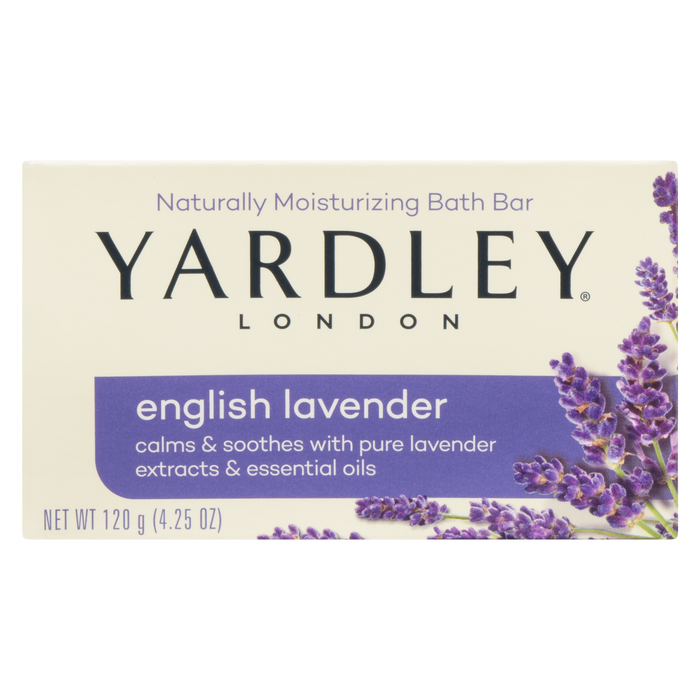 Yardley London Pain de bain naturellement hydratant à la lavande anglaise 120 g