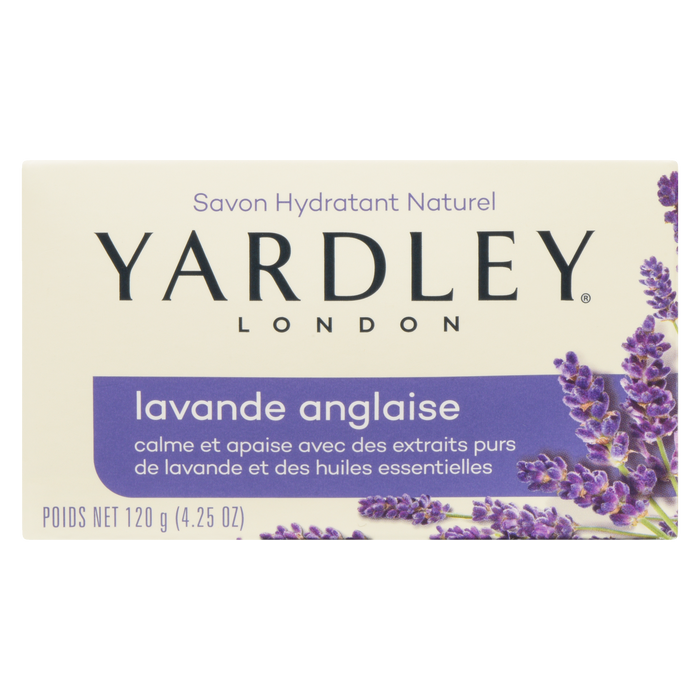 Yardley London Pain de bain naturellement hydratant à la lavande anglaise 120 g