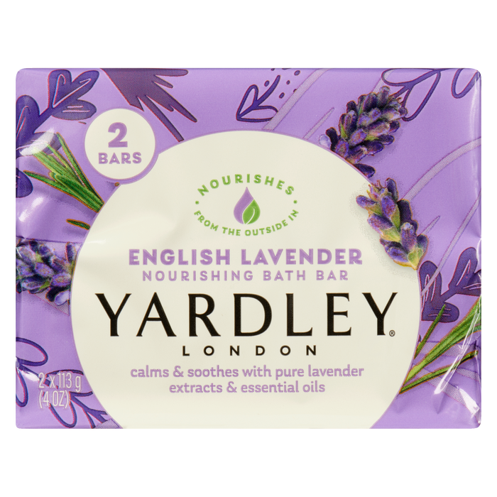 Yardley London Pain de bain nourrissant à la lavande anglaise 2 pains x 113 g