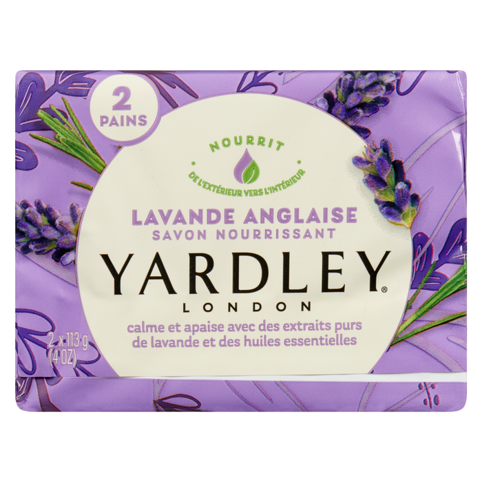 Yardley London Pain de bain nourrissant à la lavande anglaise 2 pains x 113 g