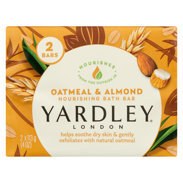 Barre de bain nourrissante Yardley London à l'avoine et aux amandes 2 barres x 113 g