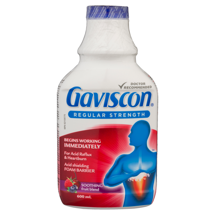 Gaviscon Regular Strength Soothing Fruit Blend 600 ml