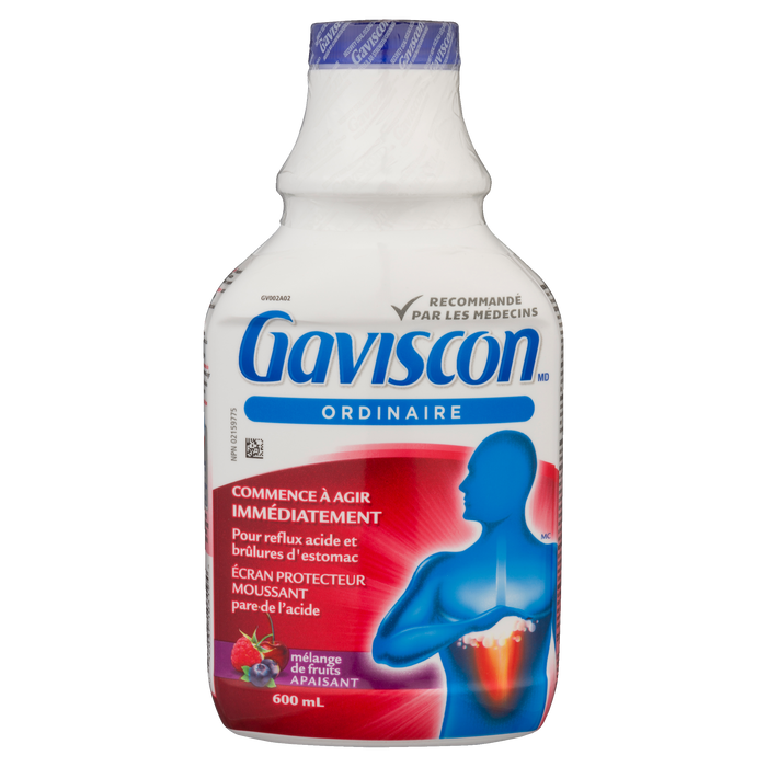 Gaviscon Regular Strength Soothing Fruit Blend 600 ml