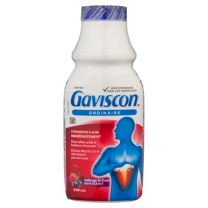 Gaviscon Mélange de fruits apaisants à concentration régulière 340 ml