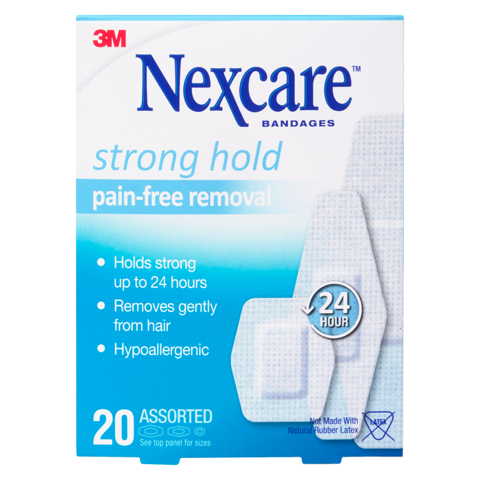 Pansements Nexcare Strong Hold 20 assortis