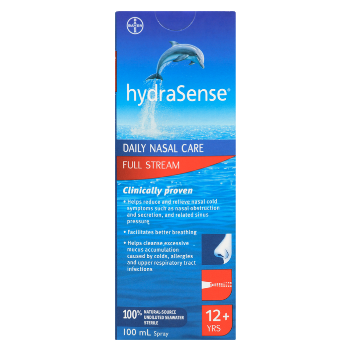 hydraSense Daily Nasal Care Full Stream 12+ Yrs 100 ml