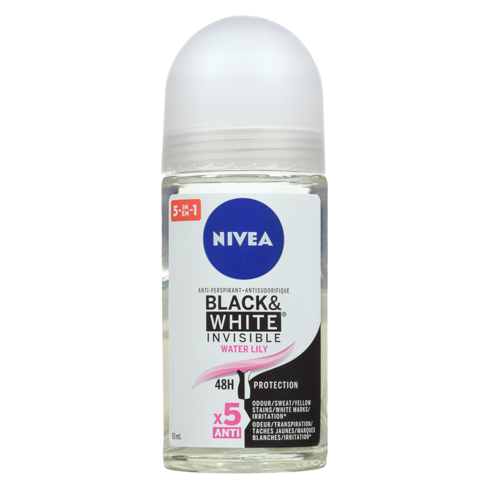 NIVEA Black & White Invisible Anti-Perspirant Water Lily 50 ml