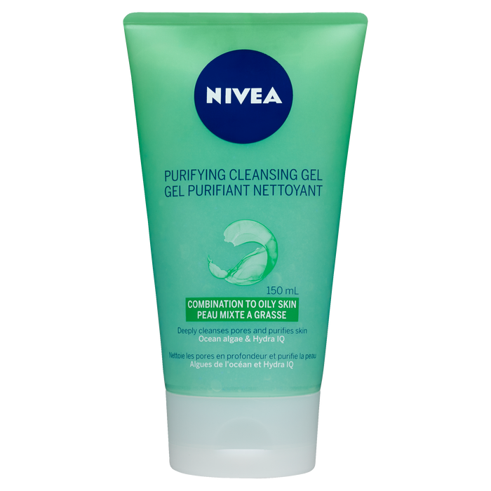 NIVEA Gel Nettoyant Purifiant Algues Océaniques &amp; Hydra IQ 150 ml