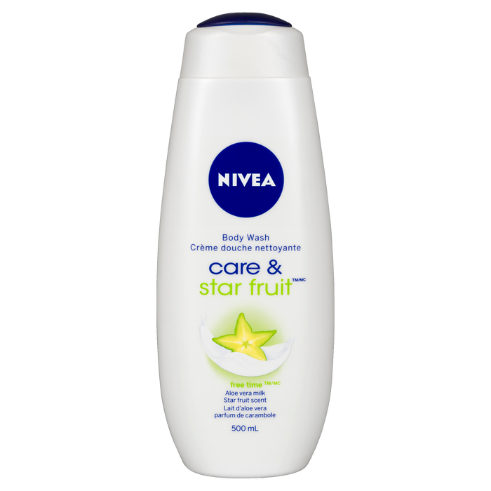 Gel douche NIVEA Free Time Care &amp; Star Fruit 500 ml