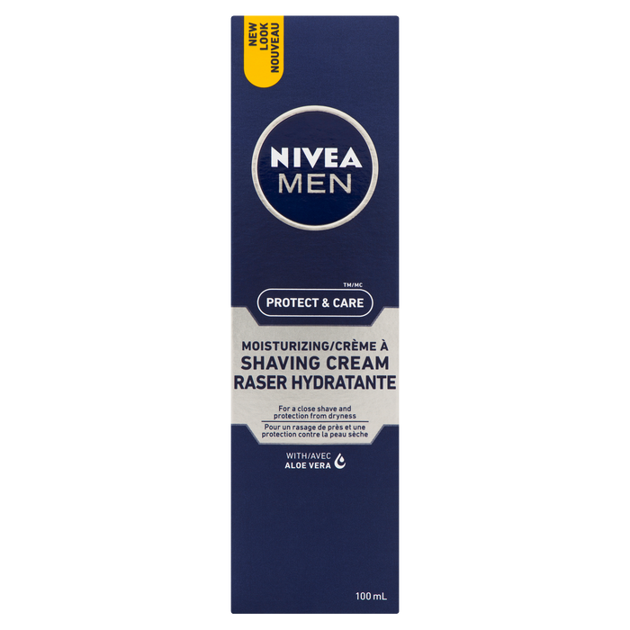 Crème de rasage hydratante NIVEA Men Protect &amp; Care à l'aloe vera 100 ml