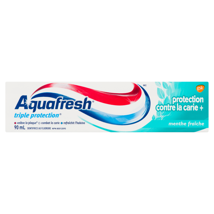 Aquafresh Triple Protection Fluoride Toothpaste Cavity Protection + Fresh Mint 90 ml