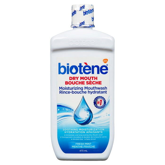 Biotène Moisturizing Mouthwash Dry Mouth Fresh Mint 473 ml