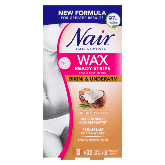 Nair Hair Remover Wax Ready-Strips Bikini & Underarm