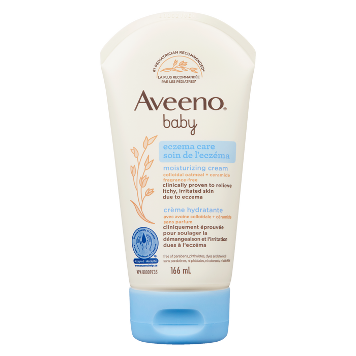 Crème hydratante pour bébé Aveeno pour le soin de l'eczéma 166 ml