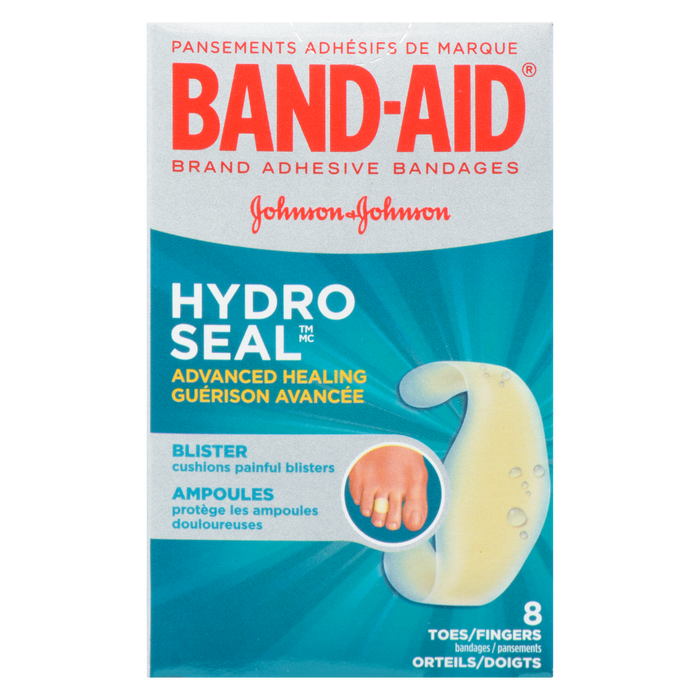 Band-Aid Hydro Seal Brand Adhesive Bandages Advanced Healing 8 Toes/Fingers Bandages